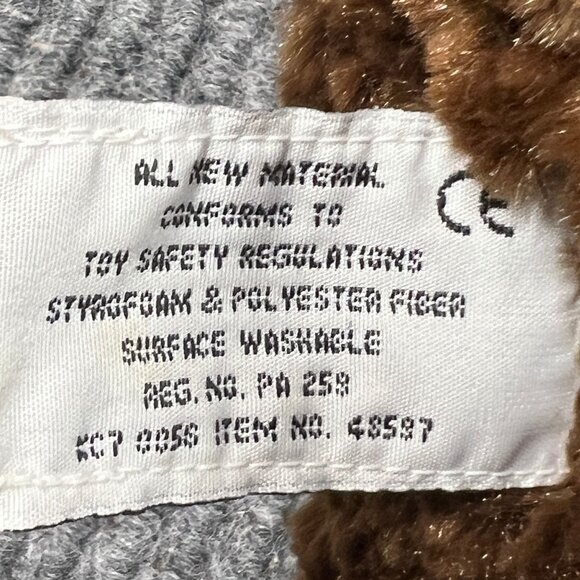 Russ Berrie Plush 12" Bear Let's Bee Friends Brown Stuffed Animal Yellow Beehive - Picture 15 of 16